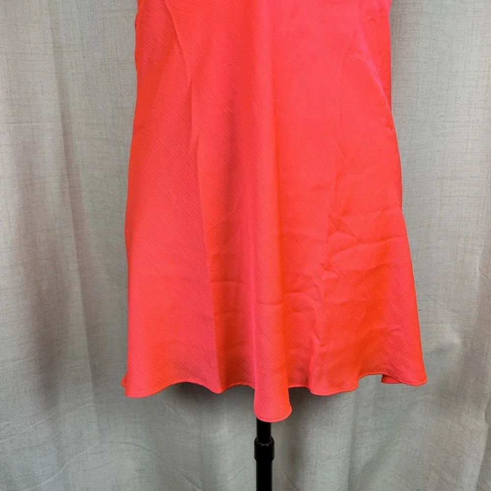 NEW! Intimately Free People Hang On Halter Neon Pink Slip‎ Dress Large Sexy $50
